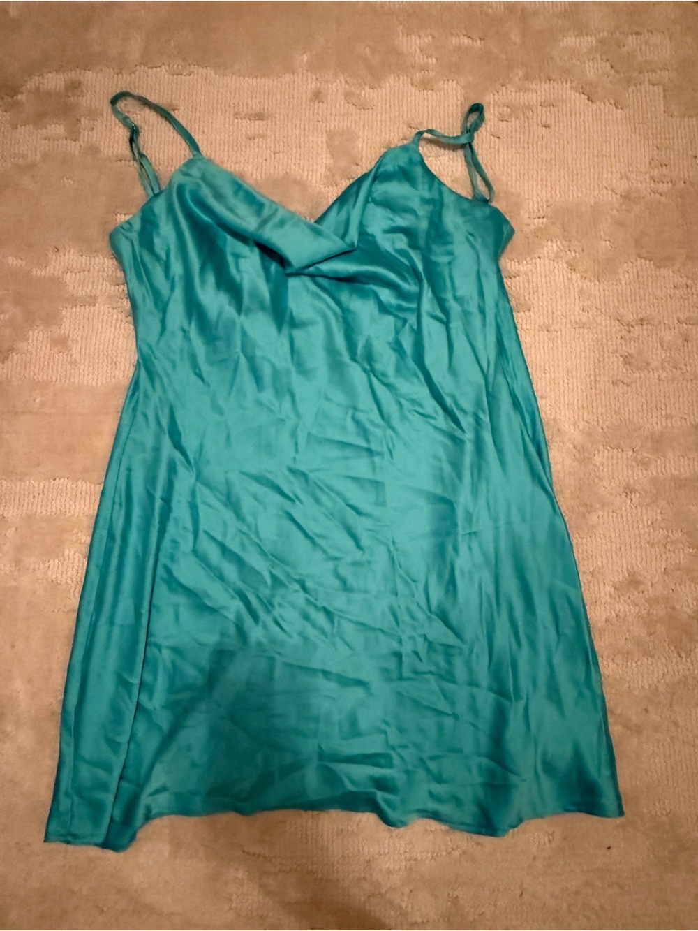 Victorias Secret Aqua Slip with pearl detail - XL - Picture 2 of 4